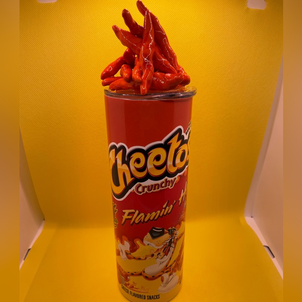 Cheetos Tumbler 20oz with removable topper